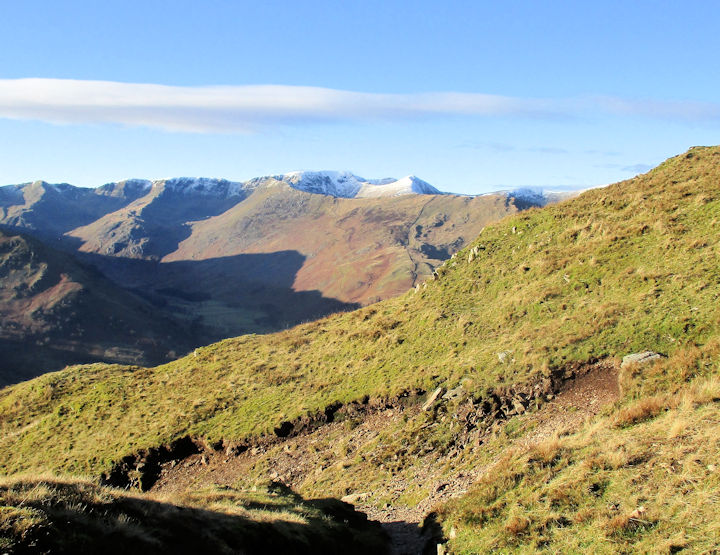 Helvellyn and ridges from Place Fell, Photo by Judy Renshaw